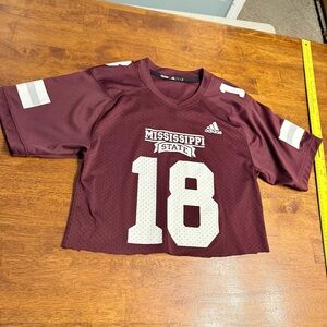 Adidas men’s Mississippi state football Maroon Sports Jersey 18 size adult small